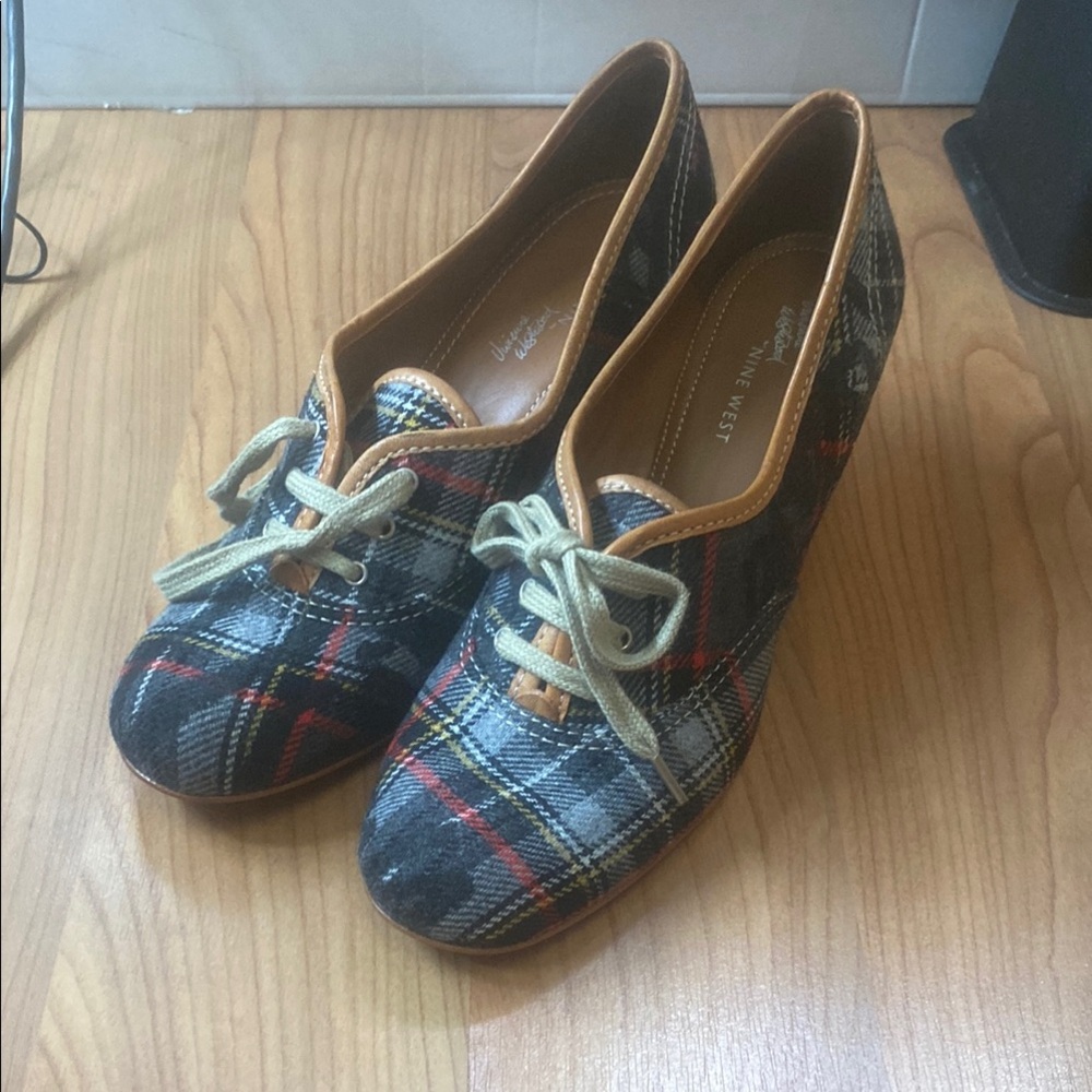 Vivienne Westwood for Nine West Black and Gray Heels